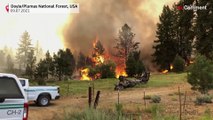 Altas temperaturas dificultam combate a incêndios nos EUA