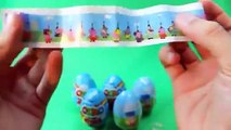 6 Surprise Eggs unboxing Peppa Pig Kinder Surprise Eggs Ozmo Eggs SE&TU