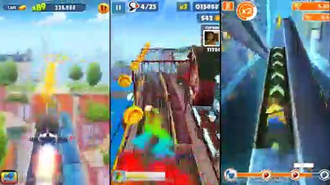 Talking Tom Gold Run Vs Subway Surfers Vs Despicable Me Minion Rush!