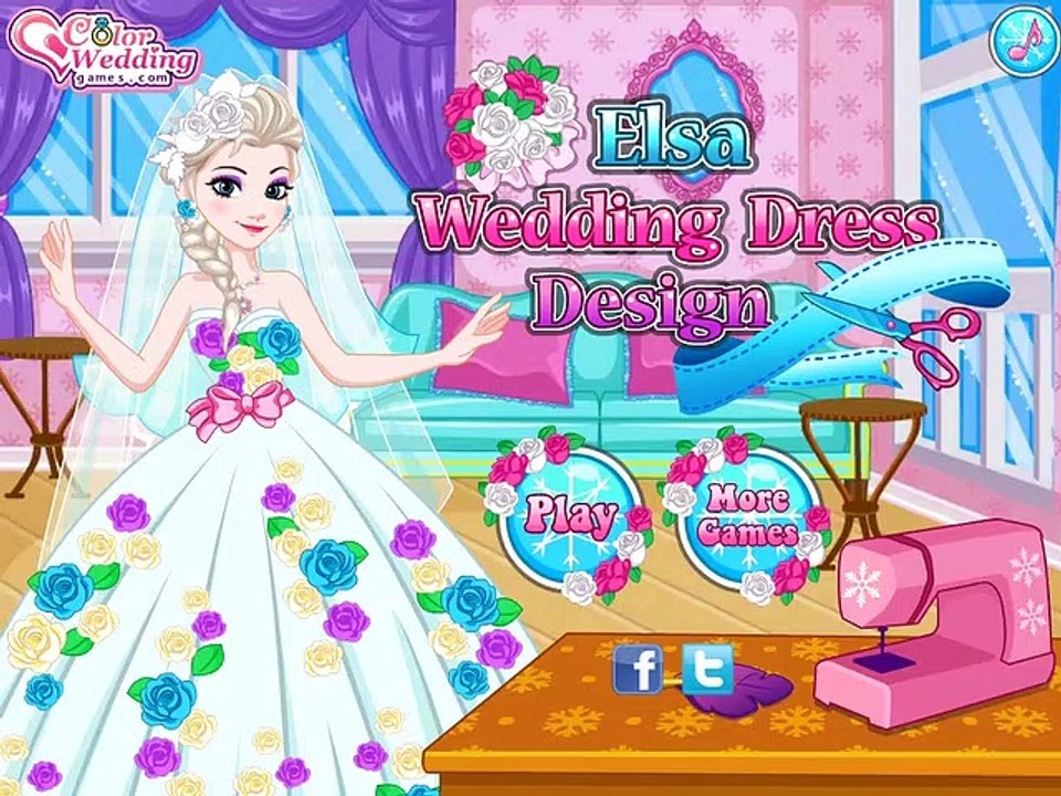 Elsa Wedding Dress Design Disney princess Frozen - Game for Little Girls