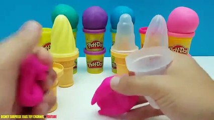 How To Make PLAY DOH Soft Ice Creams with Sparkle Compound Collection PlayDough Ideas