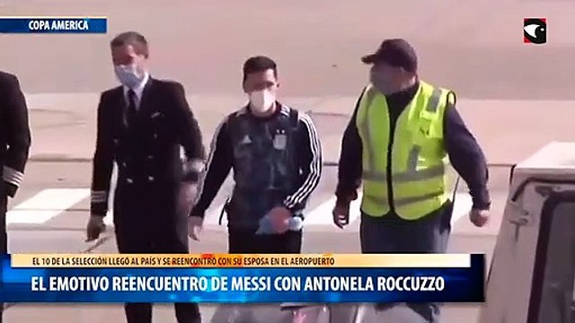 El emotivo reencuentro de Messi con Antonela Roccuzzo