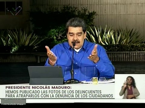 Pdte. Maduro: Vamos a mover todo para la captura de los cabecillas asesinos de las Bandas Criminales