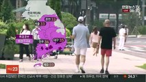 [날씨] 폭염특보 속 전국 찜통더위…내륙 강한 소나기
