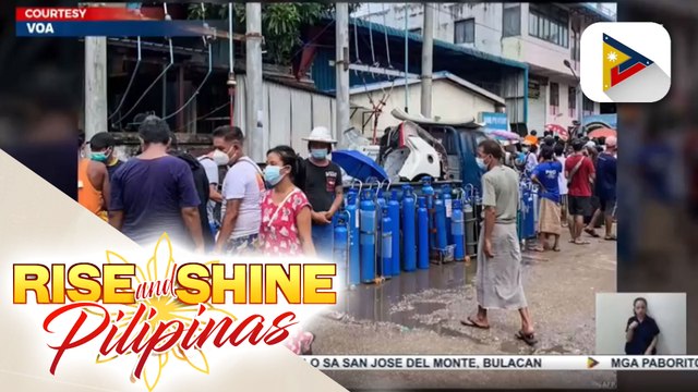 Oxygen shortage, nararanasan ngayon sa Myanmar dahil sa pagtaas ng COVID-19 cases