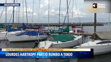 Lourdes Hartkopf partió rumbo a Tokio