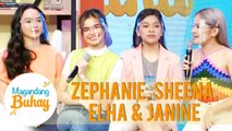 Zephanie, Sheena, Elha, and Janine recount their encounter in singing contests | Magandang Buhay