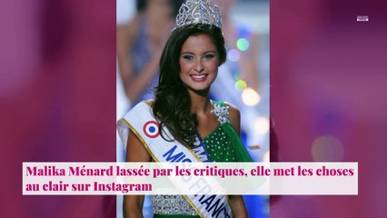 Malika Ménard lassée par les critiques, elle met les choses au clair sur Instagram