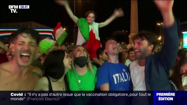 C'est le moment de faire la fête après tout ce qu'on a vécu : l'euphorie des supporters après la victoire de l'Euro par l'Italie
