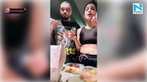 Watch, Shruti Haasan feeds fried chicken to BF Santanu Hazarika and jams