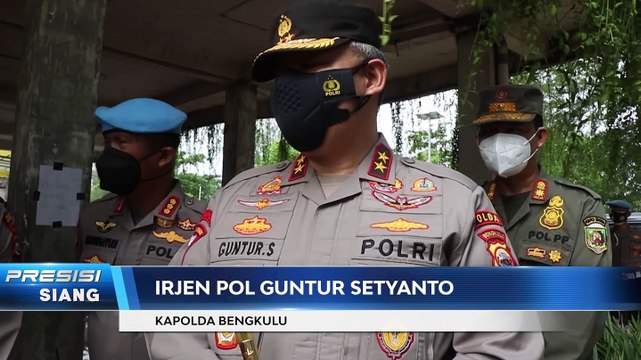Kapolda Bengkulu Meninjau Vaksinasi Covid-19