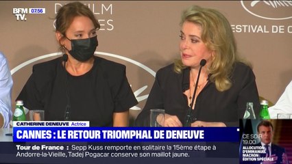 Plus d'un an après son AVC, Catherine Deneuve fait son retour à Cannes avec le film "De son vivant"