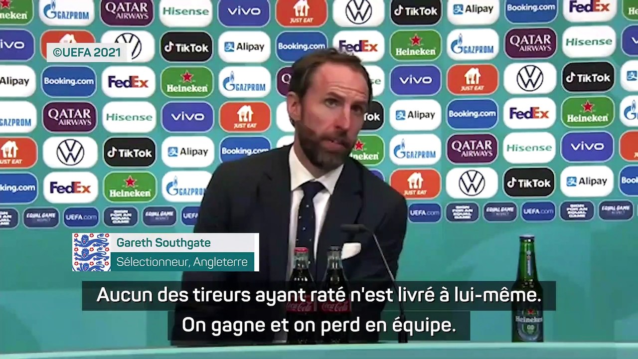 Un mauvais choix de tireurs pour l'Angleterre : "C'est ma décision", assume Southgate