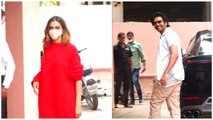 Deepika Padukone & Kartik Aaryan Snapped At Sanjay Leela Bhansali’s Office