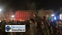Italia campione d'Europa, i festeggiamenti in Piazza Duomo