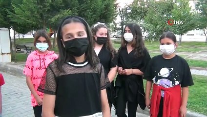 İhbara gelen polise çocukların sürprizi