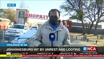 Johannesburg hit by unrest and looting