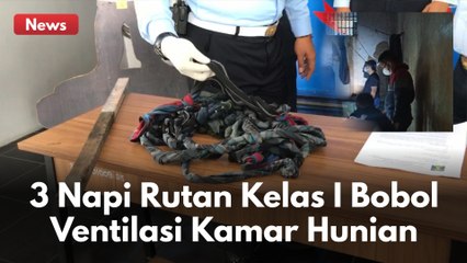 BOBOL VENTILASI KAMAR HUNIAN !! UPAYA PELARIAN 3 ORANG NAPI DIGAGALKAN PETUGAS PENGAMANAN !!