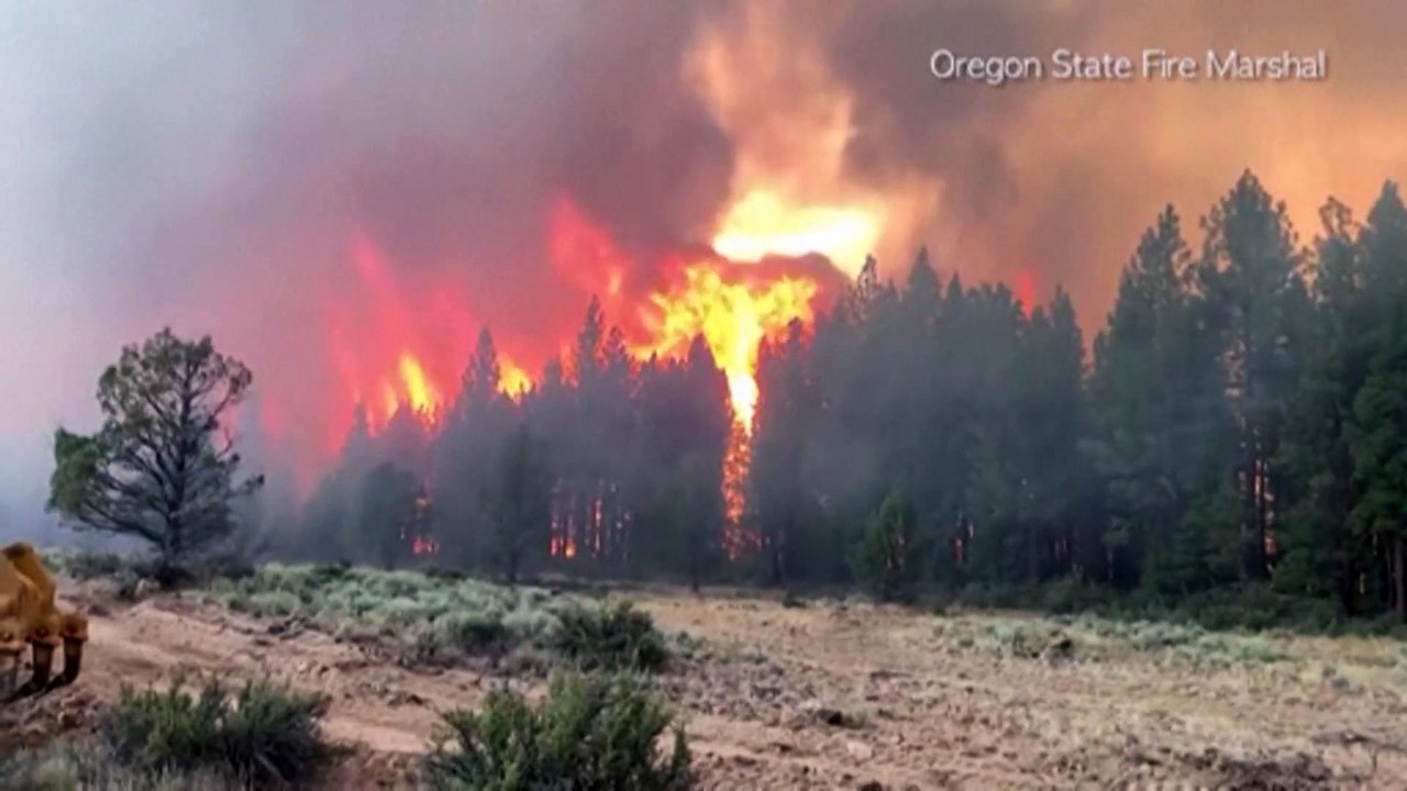 Incêndios florestais nos EUA e Canadá