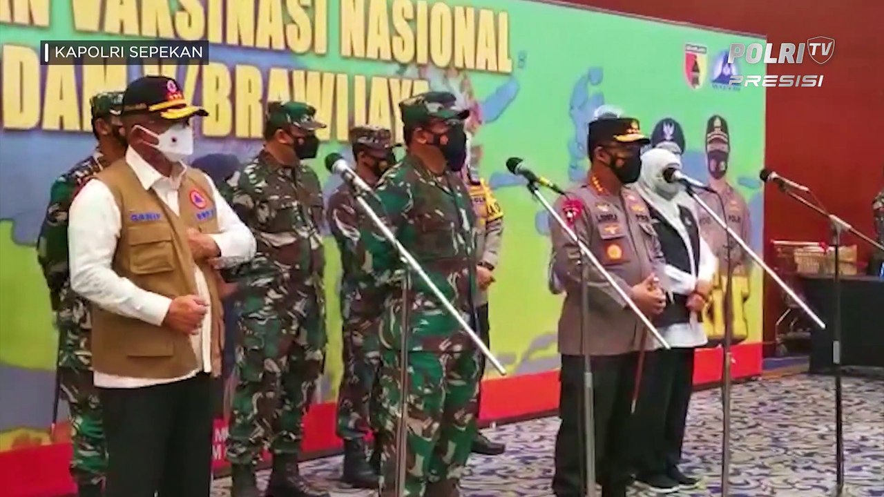 Kapolri Sepekan : Panglima TNI dan Kapolri Meninjau Vaksinasi Covid-19 di DIY dan Surabaya (2/3)