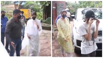 Ananya Panday With Mom & Sister Reached Shamshan Bhoomi For Funeral In Santacruz
