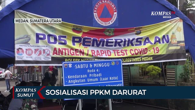 Penerapan PPKM Darurat di Medan Dimulai dengan Sosialisasi