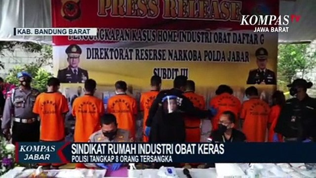 Pabrik Obat Keras Beromzet RP 1,5 M Dibongkar Polisi