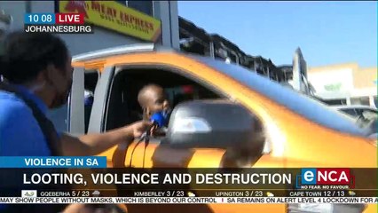 Looting, violence and destruction continue in Joburg
