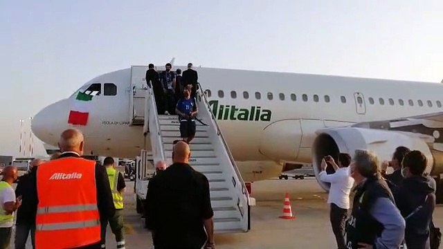 Euro2020, Italia campione: gli azzurri arrivano a Fiumicino