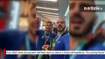 Euro 2020, i giocatori dell'Italia dopo la vittoria in finale sull'Inghilterra: 