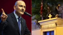 Son Dakika! Bakan Soylu'dan kilisenin duvarına çıkıp dans edenlere tepki: Saygısızlığı yapanlar gözaltında, hukuk süreci devam ediyor