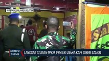 Langgar Aturan PPKM, Pemilik Usaha Kafe Diberi Sanksi