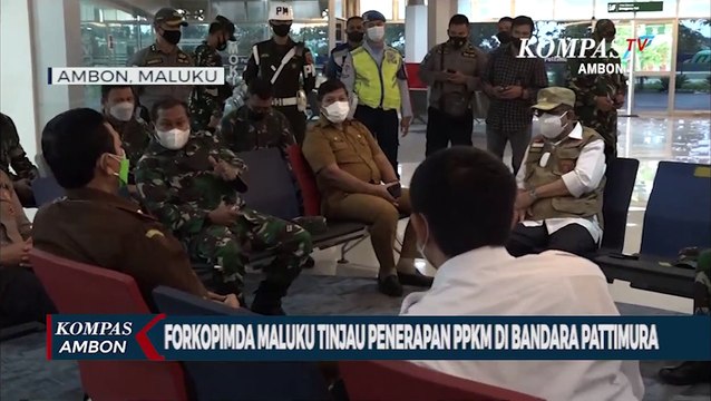 Forkopimda Maluku Tinjau Penerapan PPKM Di Bandara Pattimura
