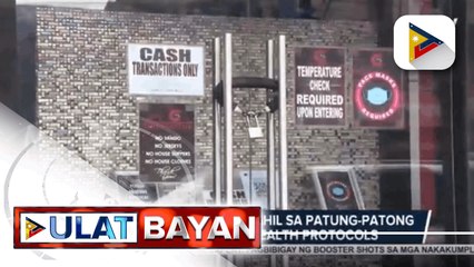 Bar sa QC, ipinasara dahil sa patung-patong na paglabag sa health protocols
