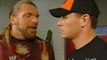 RAW 25/02/08: Cena & Triple H Backstage