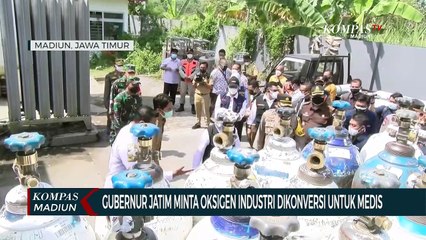 Gubernur Jatim Minta Oksigen Industri Dikonversi Untuk Medis