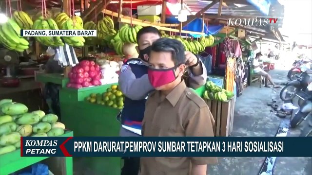 PPKM Darurat di Pulau Sumatera, Pemprov Sumbar Tetapkan 3 Hari Sosialisasi
