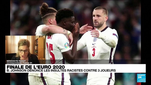 Finale de l'Euro 2021 : B. Johnson dénonce les insultes racistes contre trois joueurs
