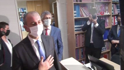 Bakan Gül, darp edilen icra memuru ile bir araya geldi