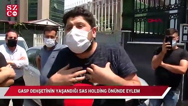 Gasp dehşetinin yaşandığı SAS holding önünde eylem