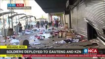 Soldiers deployed o Gauteng and KZN