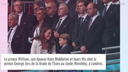 Finale de l'Euro : les rares câlins du prince George avec Kate et William en images