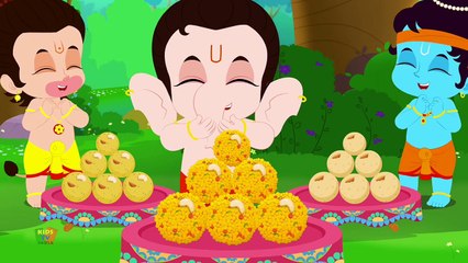 Chotu Ganesha - छोटू गनेशा - Tridev Ke Hindi Nursery Rhymes - Bachon Ke Gaane - Chanda Mama