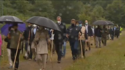 La lluvia agua el Camino a los reyes