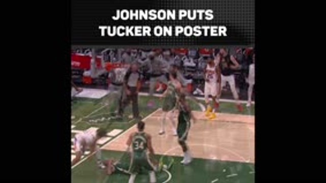 Johnson puts Tucker on poster