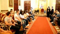 وفد الشباب المصري واليوناني والقبرصي يزور البطريركية اليونانية الأرثوذكسية بالمنشية