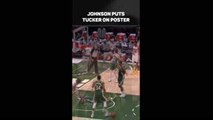 Johnson puts Tucker on poster