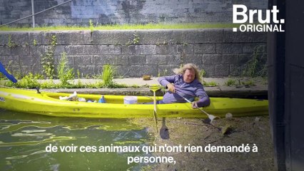 À Namur, Mark Kayak nettoie la Meuse