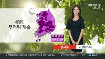 [날씨] 내일도 무더위 계속…낮동안 동쪽 곳곳 소나기