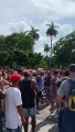 Algunos de los manifestantes generaron disturbios en Cuba